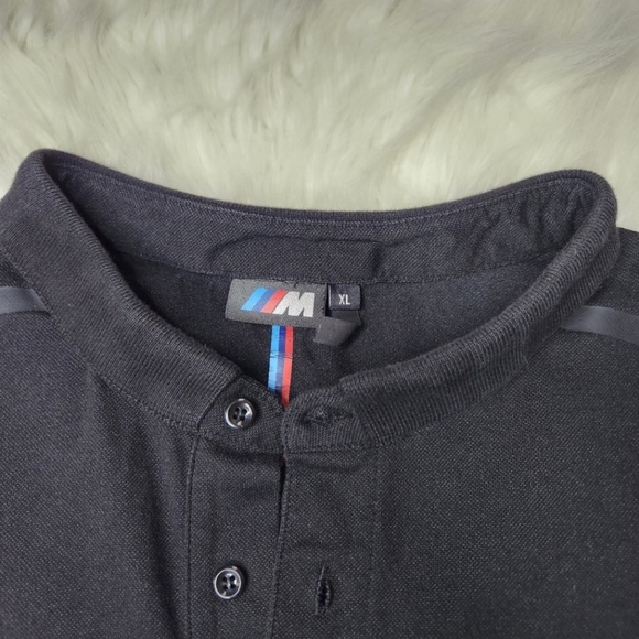 Mens Black BMW MSport Polo (XL) - Picture 7 of 8